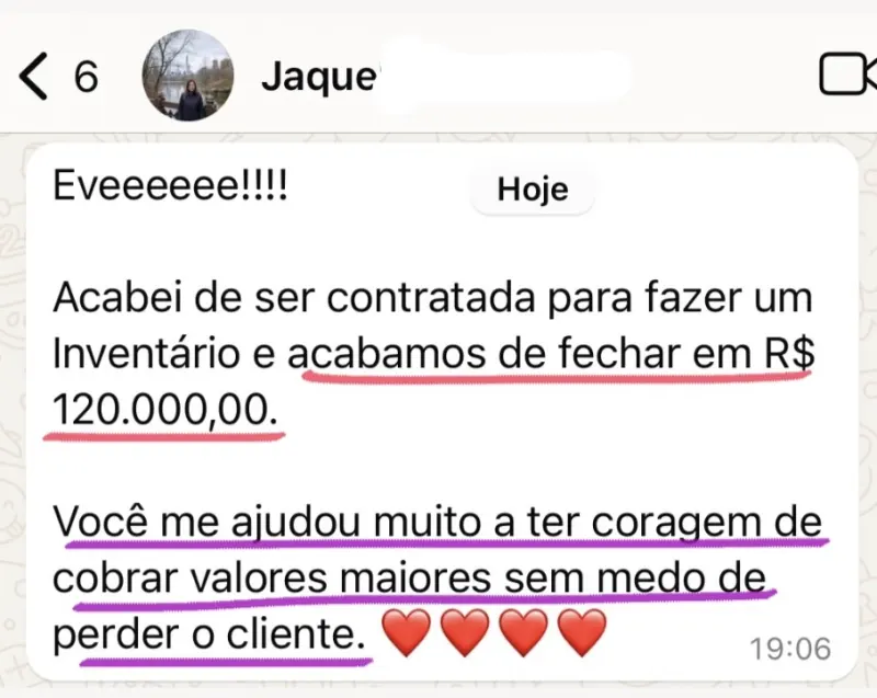 Depoimento 10 — aluna do Venda para Ser Rica