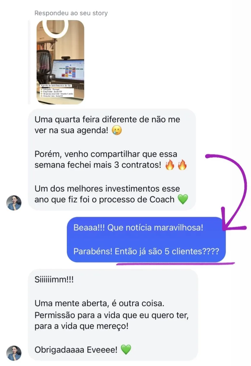 Depoimento 5 — aluna do Venda para Ser Rica